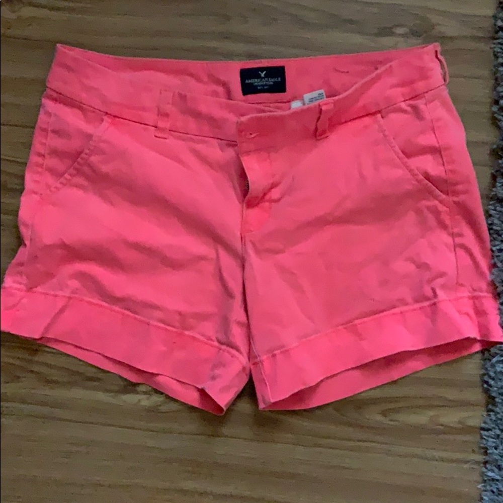 American eagle bright pink shorts